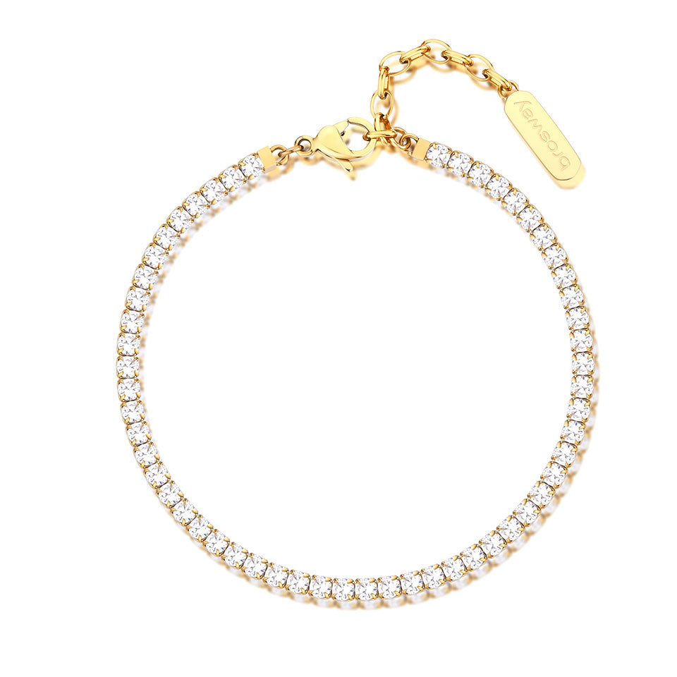 Bracciale donna BROSWAY tennis dorato