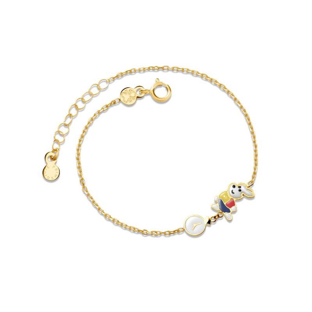 Bracciale LE BEBÉ Bianconiglio e orologio