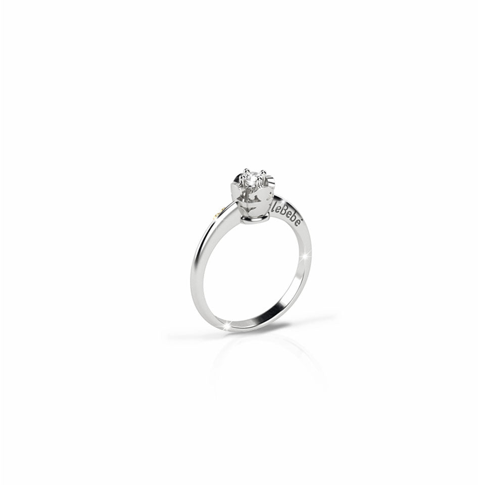 Anello LE BEBÉ solitario maschietto e femminuccia