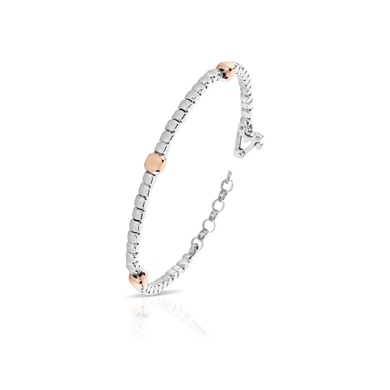 Bracciale uomo ARKANO in argento con pepite