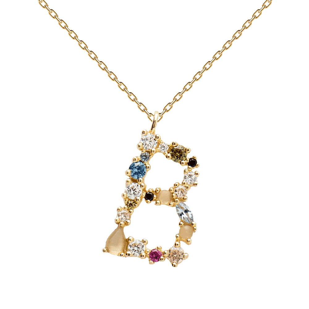 Collana PDPAOLA con iniziale dorata