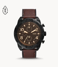 Carica l&#39;immagine nel visualizzatore di Gallery, Orologio uomo FOSSIL pelle
