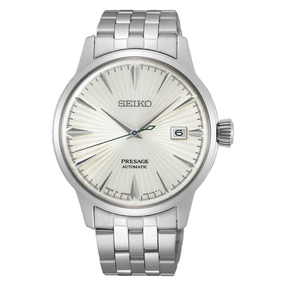 Orologio uomo SEIKO Presage silver BIONDO GIOIELLERIA