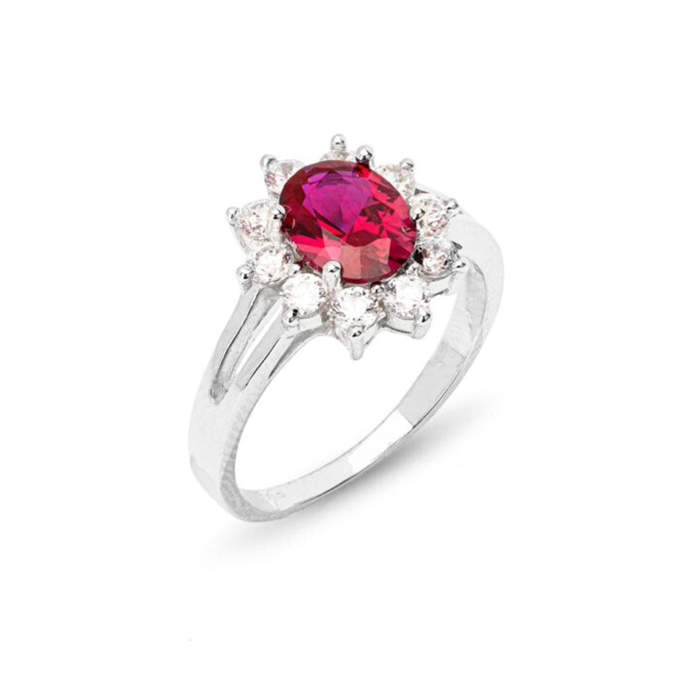 Anello donna ANELLISSIMI pietra rossa