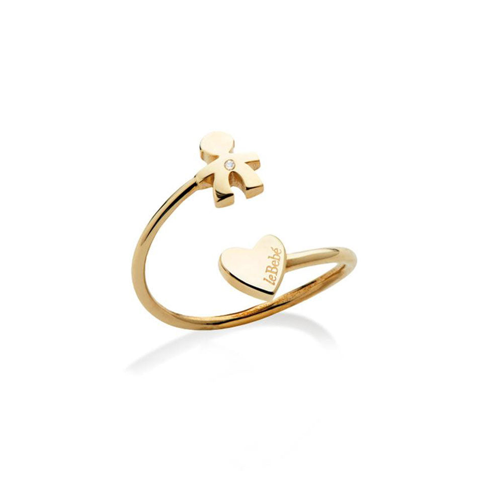 Anello LE BEBE' Les Petits contrariè oro giallo
