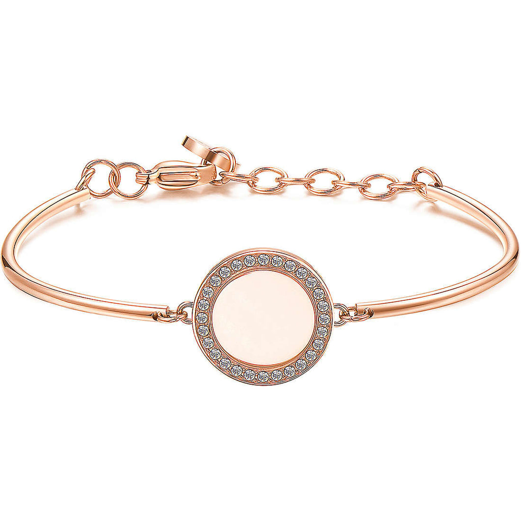 Bracciale donna BROSWAY semirigido con piastrina tonda