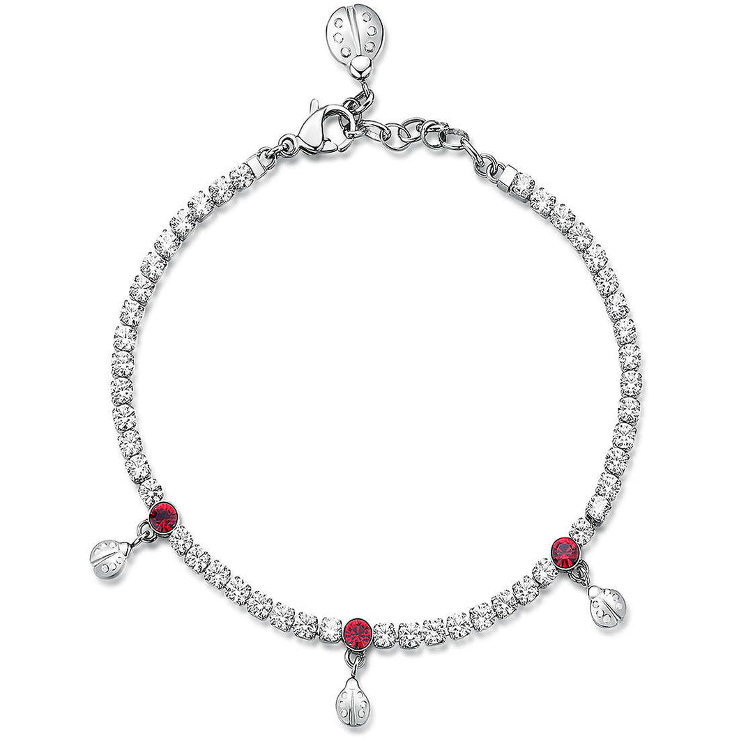 Bracciale donna BROSWAY tennis bianco e rosso
