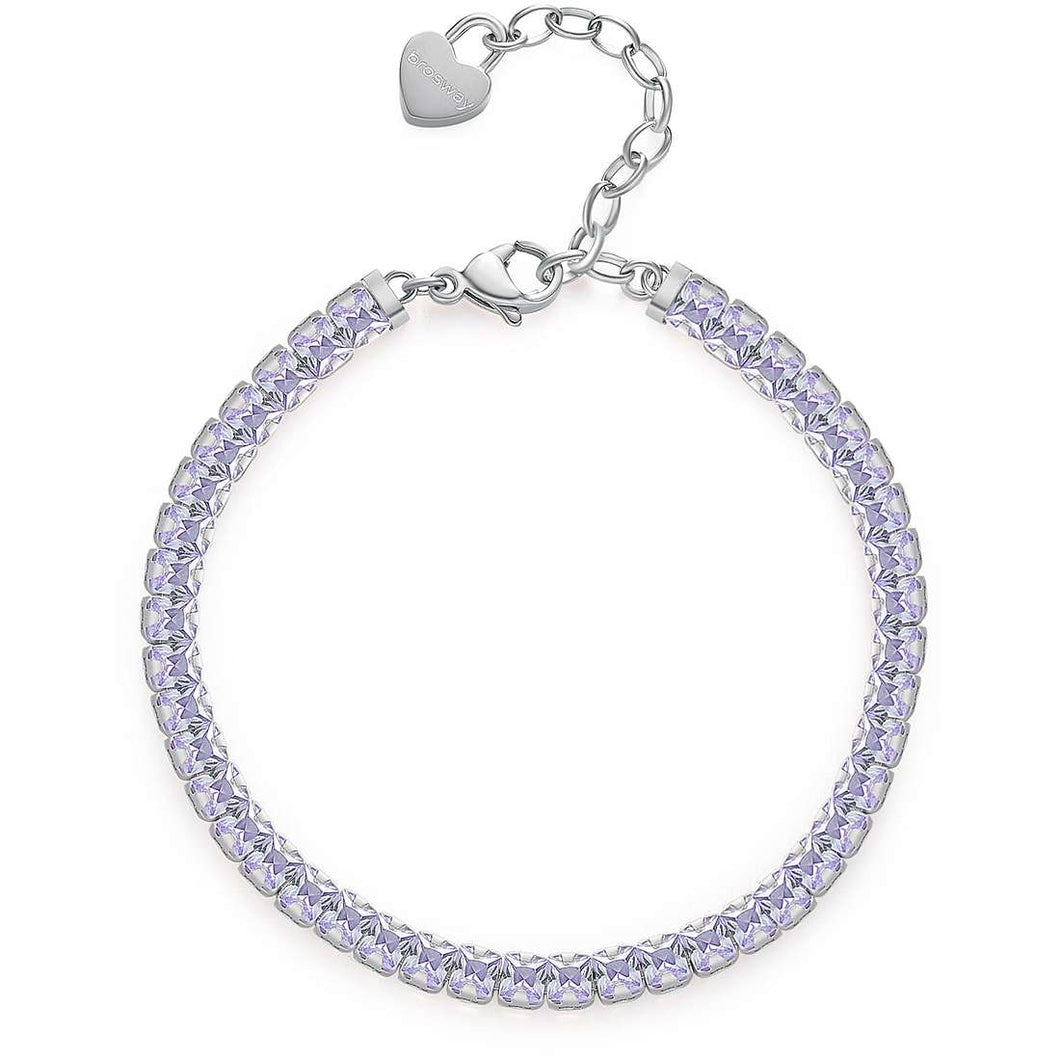 Bracciale donna BROSWAY tennis lilla