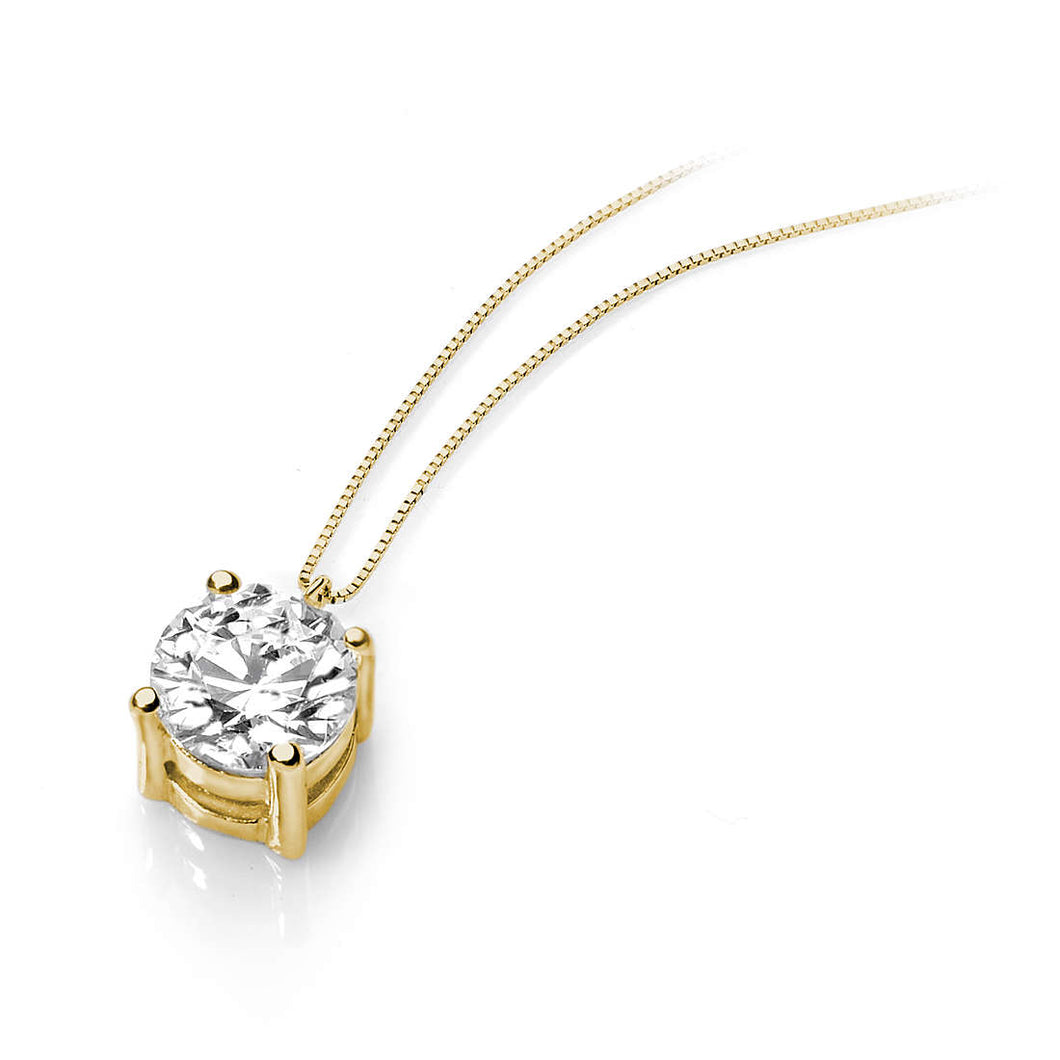 Collana AMBROSIA punto luce in oro giallo