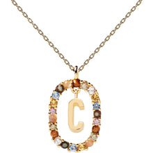 Carica l&#39;immagine nel visualizzatore di Gallery, Collana donna PDPAOLA dorata con iniziale
