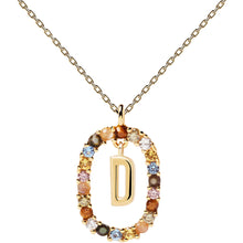 Carica l&#39;immagine nel visualizzatore di Gallery, Collana donna PDPAOLA dorata con iniziale
