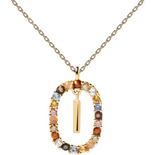 Carica l&#39;immagine nel visualizzatore di Gallery, Collana donna PDPAOLA dorata con iniziale
