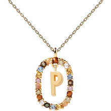 Carica l&#39;immagine nel visualizzatore di Gallery, Collana donna PDPAOLA dorata con iniziale
