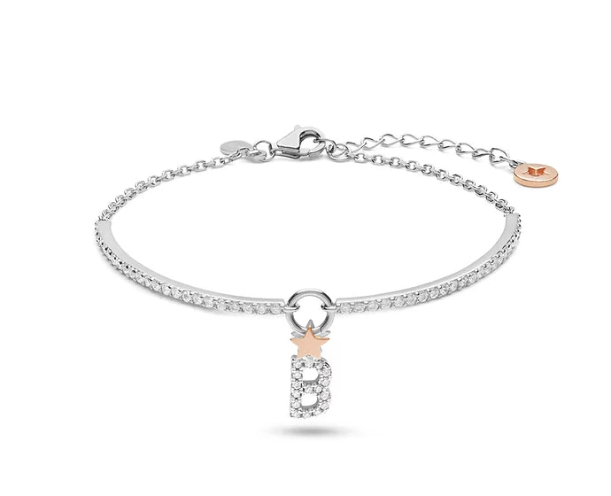 Bracciale COMETE Gioielli in argento con iniziale