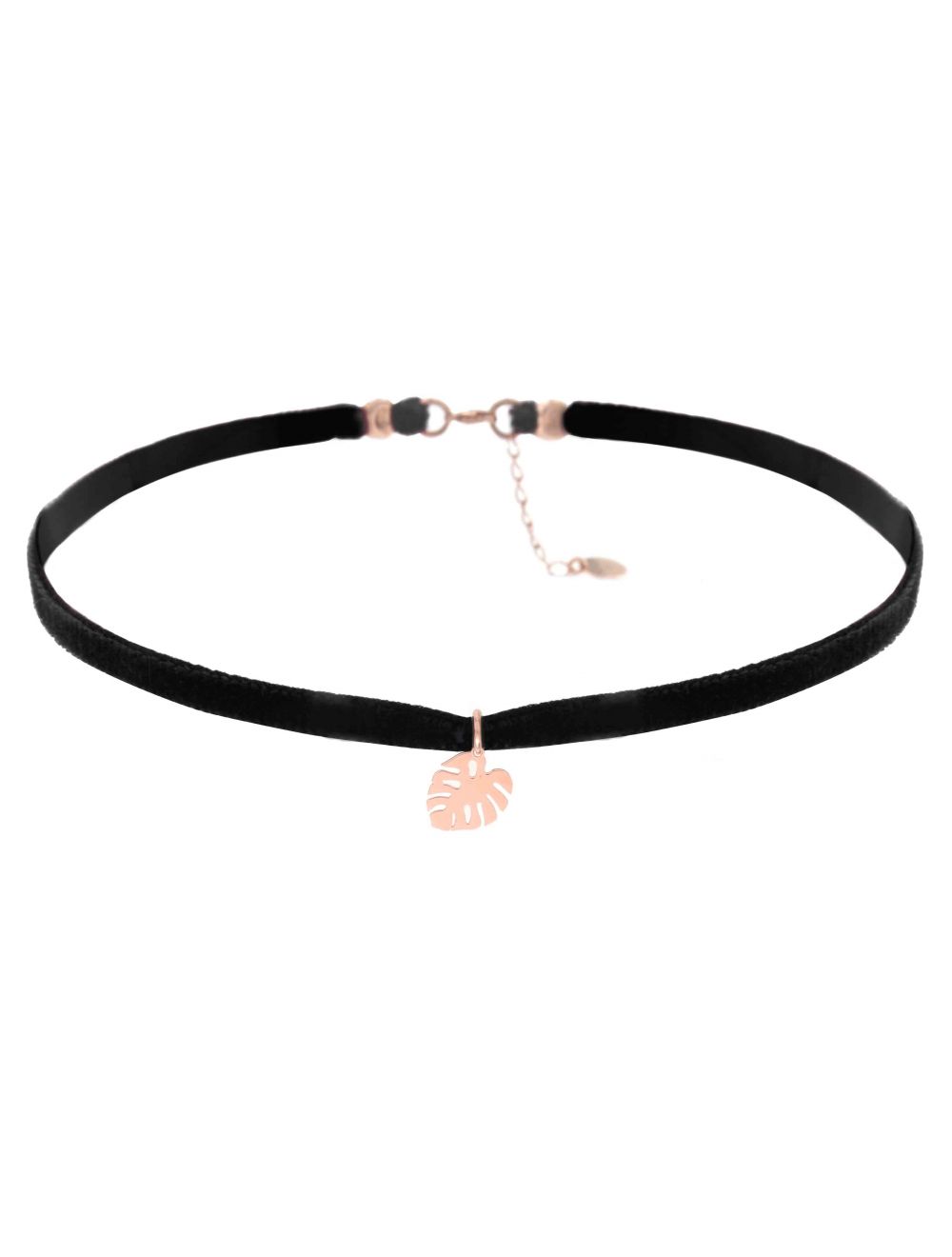Collana choker Maman et Sophie con foglia di monstera