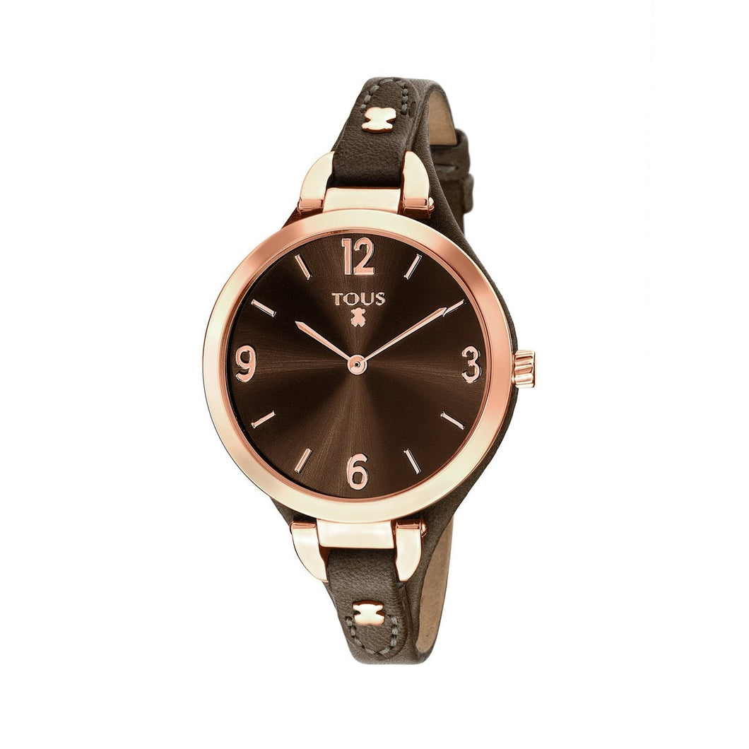 Orologio donna TOUS pelle marrone