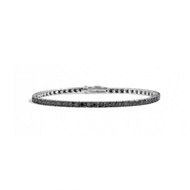 Bracciali tennis RECARLO Face Cube nero 20 cm