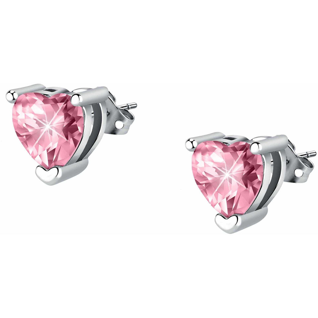 Orecchini CHIARA FERRAGNI punto luce a cuore rosa