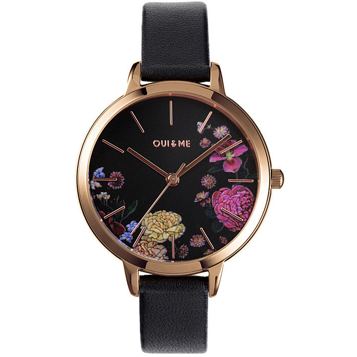 Orologio donna OUI & ME pelle nero