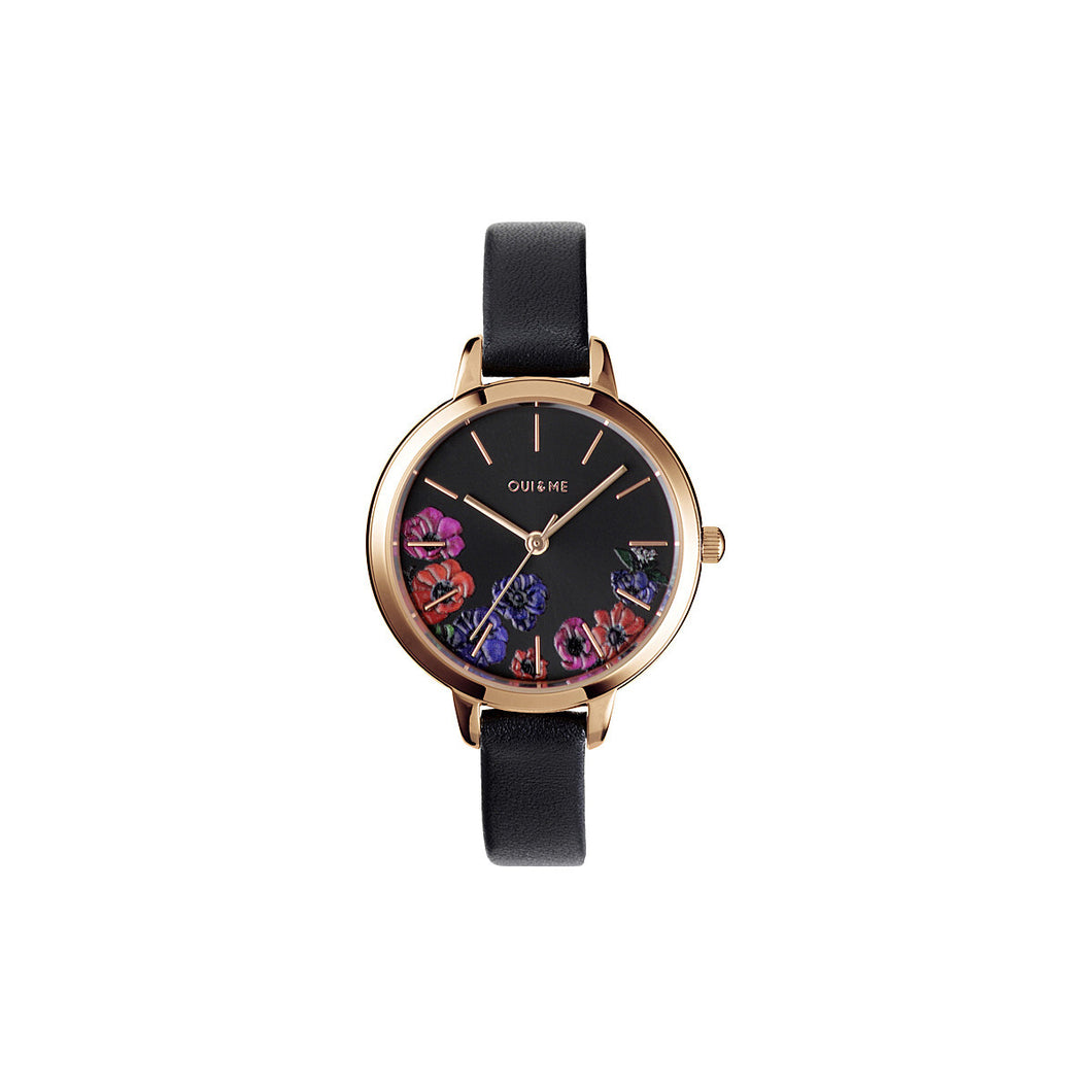 Orologio donna OUI & ME pelle nero